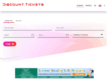 Tablet Screenshot of discount-tickets.com